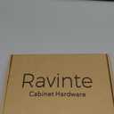 Ravinte 10 Pack 3" Drawer Pulls Flat Black Cabinet Cup Pulls Kitchen Hardware Cabinet Handles Drawer Handles Knobs 3 inch Hole Center