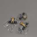 HOME EDIT 10 Pack 3 inch Black & Gold Cabinet Handles Square Zinc-Alloy Pulls for Kitchen Dresser Closet and Bathroom Cabinets Hardware