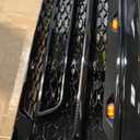 Grille Compatible with Ram 1500 2013-2018 Front Grill Fits Ram 1500 with Off Road Lights Replacement Bumper Grille with Letters Matte Black (Replacement lamp)