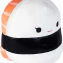 Squishmallows Original 10-Inch Solenn The Salmon Sushi - Official Jazwares Plush - Collectible Soft & Squishy Sushi Stuffed Animal Toy - Add to Your Squad - Gift for Kids, Girls & Boys