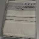 Hckot Throw Pillow Covers 20x20 Set of 2 Striped Pillow Covers Textured Linen Decorative Pillows Square Cushion Covers for Sofa Couch Bed Living Room Farmhouse Decor, Grey