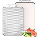 Callsky Cutting Board for Kitchen, Non Toxic Titanium Cutting Board, Double-Sided Metal Chopping Board with Juice Groove, Cutting Boards for Meat, Vegetables and Fruits, Dishwasher Safe Large 1611