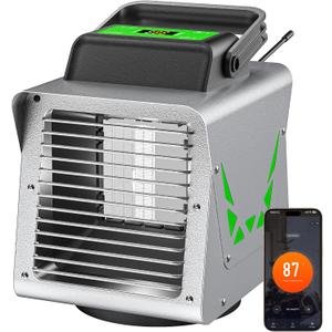 Kiroto 1500w Greenhouse Heater,with APP Remote Control, Portable Outdoor Winter Heater With Thermostat For Plants Vegetables Flowers,Smart Electric Safe Heater for Green house,Grow Tents,Garage