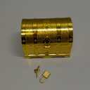 Pirate Treasure Chest for Kids,Golden Plastic Toy Treasure Chest with Lock and Key for Kids Hunting Games,Cool Pirate Birthday Party and Christmas Toy Gift.