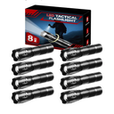 8  Pack Small Flashlight Powerful, 5 Modes Bright LED Flashlights High Lumens, Mini Flashlights for Home, Flash light for Emergency, Adjustable Pocket Tactical Flashlight Camping, Outdoor Torch Lights