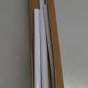 Spring Tension Curtain Rod for Windows 45 to 77 inch White Long Tension rod Adjustable Spring Curtain Rods No Drilling Short Tension Rod for Kitchen, Closet, Bathroom, Bookshelf