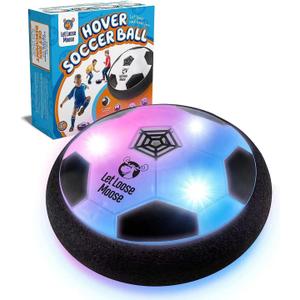 Let Loose Moose Hover Soccer Ball - Indoor LED Floating Toy for Kids Aged 6, 7, 8, 9, 10, 11, 12-Year-Old - Fun Sports Game Age 6-8, 8-12 Boys and Girls, Set of 1 - Soccer Toys for Teens