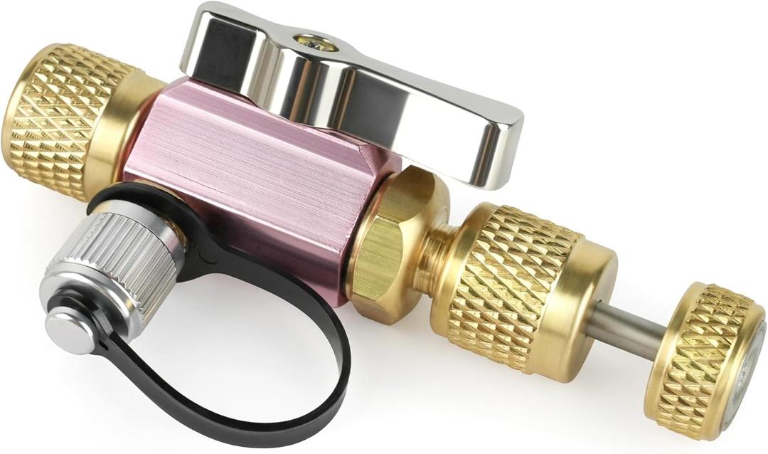 MegaFlow Vacuum-Rated Valve Core Removal Tool, 5/16" Female Flare X 1/4" Male Flare,Compatible with R410A