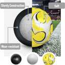 6 Pack Size 5/4/3 Soccer Balls for Training & Matches Official Size & Weight, Includes Carry Net, Needles, Air Pump Ideal for Youth and Adult Players
