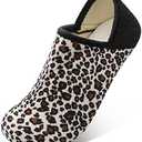 Fires Womens Mens Slippers with Rubber Sole Soft-Lightweight House Slipper Socks Around House Shoes Non Slip Indoor/Outdoor.4-5 Women,2.5-n/2.5 Men