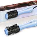 Cortex Beauty Infrared Infrared Volumizing Blowout Brush - blow dryer brush, round brush for blow drying, tools blow dryer brush, blow dryer with comb for black women, for all hair types, 2'' (Blue)