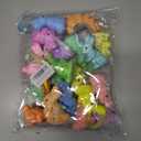 JULMELON 18Pcs Easter Hanging Rabbit Ornaments, 3 Styles Glitter Colorful Small Easter Bunny for Hanging Foam Bunny Ornaments for Easter Tree Spring Party Supplies Home DIY Decoration