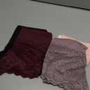 Lace Boy Shorts Sexy Cheeky Panties Breathable Womens Underwear Stretch Cotton Waistband Underwear Women 5 Pack (Small)