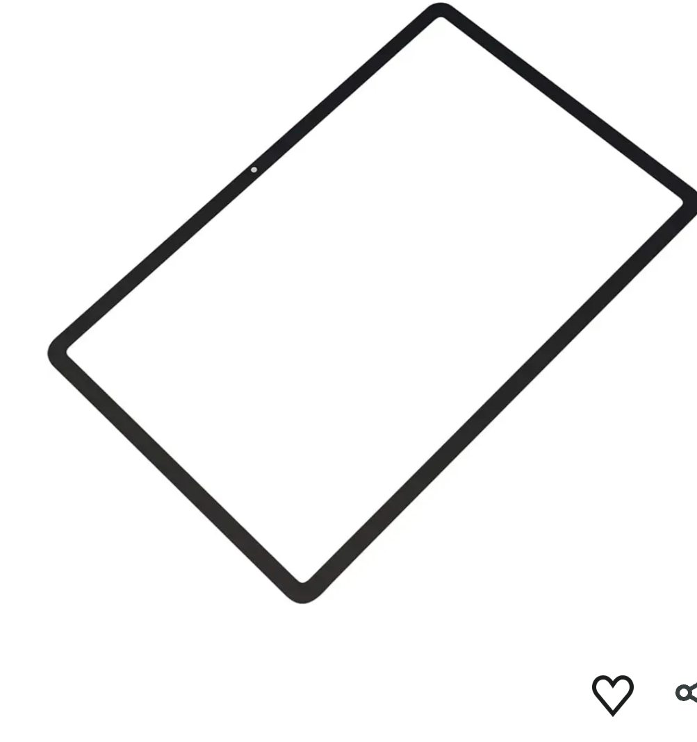 TheCoolCube Outer Front Screen Glass Lens Cover Replacement for Samsung Galaxy Tab S7 Plus T970 12.4 inch Tablet (NO Touch Digitizer Glass) (Black)
