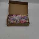 240pcs Fake Flowers Heads Artificial Silk Flower for Crafts, Small Artificial Daisy Roses Faux Flowers Bulk for DIY Cake Wedding Party Home Garland Wreath Decoration (Colorful 1)