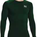 Under Armour Men's HeatGear Compression Long-Sleeve T-Shirt (Large, Forest Green (Green)