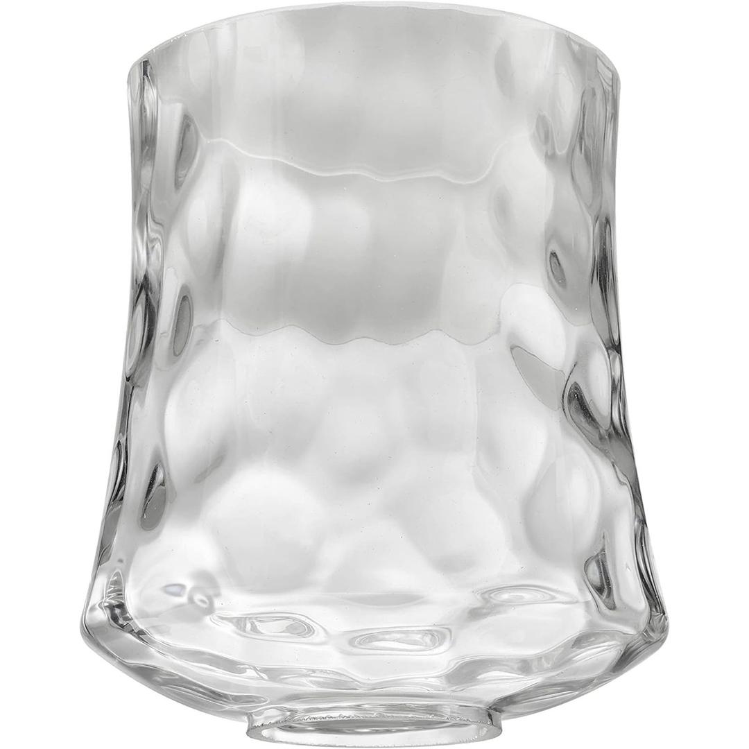 Aspen Creative 23530-63-1, Clear Hammered Glass Shade for Lighting Fixture/Vanity Light/Wall Light/Pendant, Size: 4-1/2" D x 5-3/8" H, 1 Pack