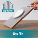 Shelf Cupboard Liner, Cabinet Drawer Liners Non Adhesive 12 Inches x 20 Feet for Kitchen Cabinets, Strong Grip Durable Non Slip for Storage Desks Kitchenware Tableware, Easy to Install, White