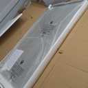 WEER 50X30 Inch Brushed Nickel Bathroom Mirror, Brushed Silver Metal Frame Mirror, Rounded Rectangle Silver Bathroom Vanity Mirror, Tempered Glass, Anti-Rust, Hangs Horizontally or Vertically