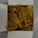 Suncalla 100 Pcs Mini Bookmark Tassels 2.4 Inch Silky Handmade Keychain Tassel Silky Floss Small Crafts for Craft Accessory Gift Tags Jewelry Keychain Making(Gold)