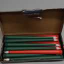 CHENGU 12 Pcs LED Taper Candles Flameless Battery Dripless Dinner Candles for Thanksgiving Day, Weddings, Church, Hanukkah, Christmas, Autumn, New Year Celebration(Red, Green, Taper)