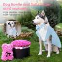 AOFITEE Dog Tuxedo Formal Dog Suit and Bandana Set, Gentle Dogs Wedding Party Suit Bow Tie Shirt, Tuxedo for Medium Dogs Costume Outfit with Detachable Bowtie Collar for Christmas Halloween Dress Up, L