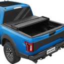 DICMIC Soft Quad-Fold Truck Bed Tonneau Cover Compatible with 2014-2018 Chevy Silverado GMC Sierra 6.5FT Not for CarbonPro Bed