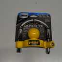REESE Towpower 72783 Coupler Lock, Adjustable Storage Security, Heavy-Duty Steel, Yellow and Chrome ( Universal Fit)