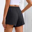 Neer 3 Pack Womens Sweat Shorts Comfy Casual Lounge Drawstring High Waist Summer Athletic Shorts with Pocket 2025 (XL)