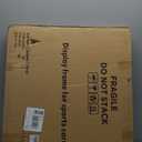 Baseball Card Display Case 24 Graded Sport Card Display Case Wall Mount with Clear View and UV Protection Acrylic Door for Baseball Football Basketball Hockey Trading Card Collection, Black