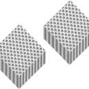 Disposable Matte Silver Scalloped Patterned Paper Dinner Napkins (Pack of 32)