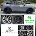 18 Inch Wheel Skins Compatible with 2023-2025 Honda CRV EX EX-L, ABS Plastic Cover Hubcap for 23-25 Honda CRV Wheel Skin Glossy Black Set of 4
