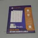 1/2" x 1-3/4", 25 Sheets, 2000 Return Address Labels for Laser & Inkjet Printers, Letter Size