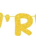 50th Birthday Decorations Banner for Women,Funny 50 Year Old Birthday Decor Sign for Men,Gold Glitter Cool Party Favors Supplies