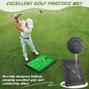 Golf Net, 10x7FT Golf Practice Net with Swing Mat, Golf Hitting Net for Backyard Driving, Indoor/Outdoor Training Chipping Aid Nets with Targets, Gifts for Men/Dad/Him