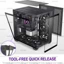 FOIFKIN F300 (2025) PC Case - Pre-Installed 4 No RGB Fan, ATX Mid-Tower Computer case, Gaming PC Case, 270° Panoramic Glass with Type-C, FOIFKIN (Black+)