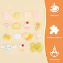 Esdallina Junk Case Charms Cute Yellow 3D Cartoon Phone Case Resin Charms Kit with Large Figurine and Cream Glue