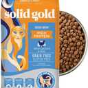 Solid Gold High Protein Dry Cat Food - Grain Free & Gluten Free Chicken Cat Dry Food w/Probiotics for Gut Health & Digestion - High Fiber & Omega 3 - Low Carb Superfood Kibble for Cats All Ages - 12LB, Feb/05/2027