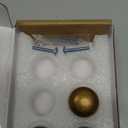 Goo-Ki Vintage Retro Antique Brass Zinc Alloy Cabinet Knob - Single Hole Center Affordable Luxury Cabinet Pull Hardware for Bedroom, Kitchen, 6 Pack (1.18 inches)