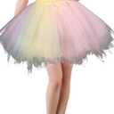 Adult Women 80's Tutu Skirt Layered Tulle Petticoat Halloween Tutu.xl to xxl