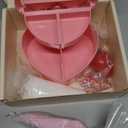 Decoden Fake Cake Kit, Decorate a Heart Shaped Fake Cake Jewelry Box Cream, Fake Whipped Cream Glue, Cherries, Sprinkles & Craft Supplies, Fake Cake Decor (Pink)