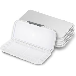 Mr. Pen Airtight Watercolor Palettes - 4 Pack, 18 Wells and 2 Mixing Areas, Folding Paint Tray with Lid (White)