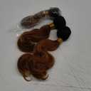 Fabimiya Bundles Human Hair 08 10 12 Inch Body Wave Omber Chocolate Brown 30 Human Hair Bundles 12A Unprocessed Brazilian Virgin Hair Quick Weave Bundles for Black Women