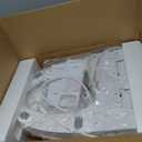 Electric Bidet Toilet Seat, Elongated, Warm Water with Air Dryer, Heated Seat and Slow Close Lid, Front and Rear Wash, LED Nightlight, Wireless Remote, Black, 102