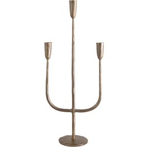 Creative Co-Op Hand-Forged Metal Candelabra, Antique Brass Finish (Holds 3 Taper Candles) Creative Co-Op Hand-Forged Metal Candelabra, Antique Brass Finish (Holds 3 Taper Candles)