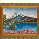 Vintage Gold Frame for 16x20 Canvas Paintings, 2.4 Wide DIY Wood Ornate Frame for Art Prints Landscape Family Portrait, Victorian Antique Gallery Wall Decor for Home Office (No Glass & Back)