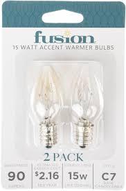Philips 4W Clear Candelabra C7 Incandescent Night Light Bulb (Pack of 1)and Philips Appliance Bulb 40W Clear Intermediate Base T6.5 Light Bulb 120 Volts and Fusion Pack of 2 15W Light Bulbs for Wax Warmers