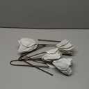 Briful 12’’ Large Heads Christmas Glitter Magnolia Flowers Christmas Tree Ornaments Set of 4 Artificial Flowers with Picks Stems for Xmas Tree Holiday Decorations,White