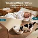 Semiconductor Cooling Refrigerated Automatic Cat Feeder Wet Food | No Ice Packs 48H Fresh Keeping, Removable Dual-Section Tray, Meal Timer for Portion Control, Work Schedules & Weekend Travel