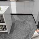 auxua Marble Pattern 24"x 24" Peel and Stick Floor Tiles (Large Format), Grey 12 Tiles/Pack - Covers 48 Sq Ft, Scratch-Resistant & Waterproof Floor Tiles Planks for Bathroom Kitchen